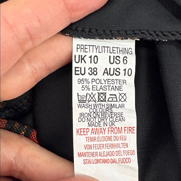 Orange tiger print mesh dress - Picture 5 of 5